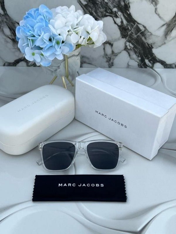 Branded MJ Sunglasses square transparent black (With Original Kit)