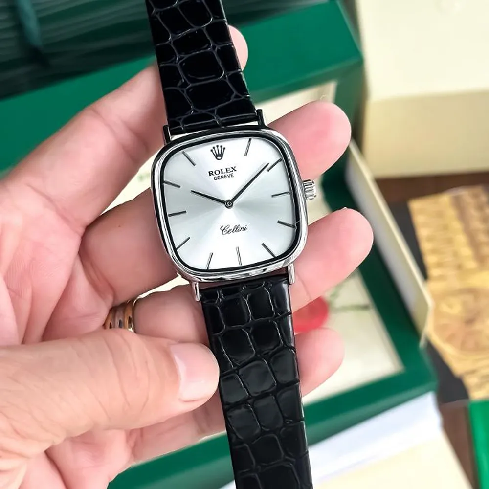 Rolex Watch Silver White For Men (BOT1676)