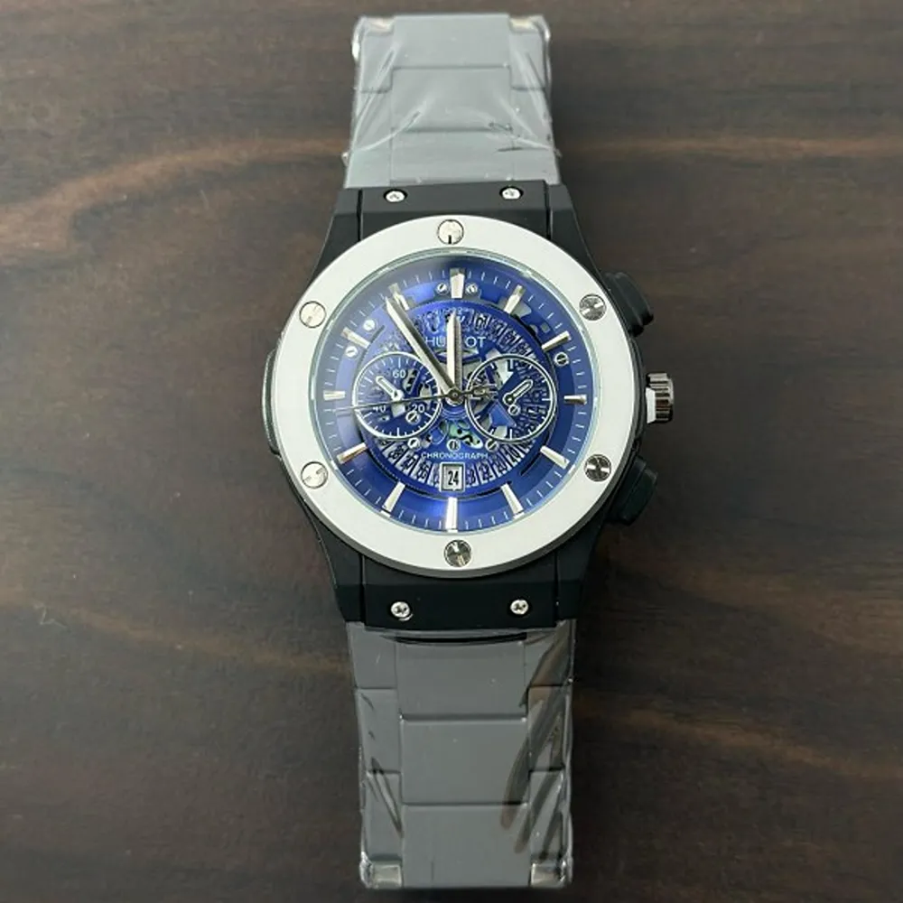Hublot Watch Big Bang Metal Black Blue For Men (SW529)