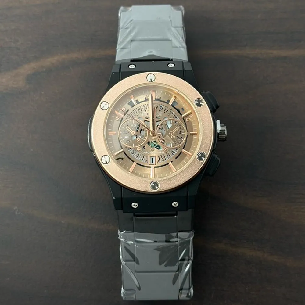 Hublot Watch Big Bang Metal Black Gold For Men (SW537)