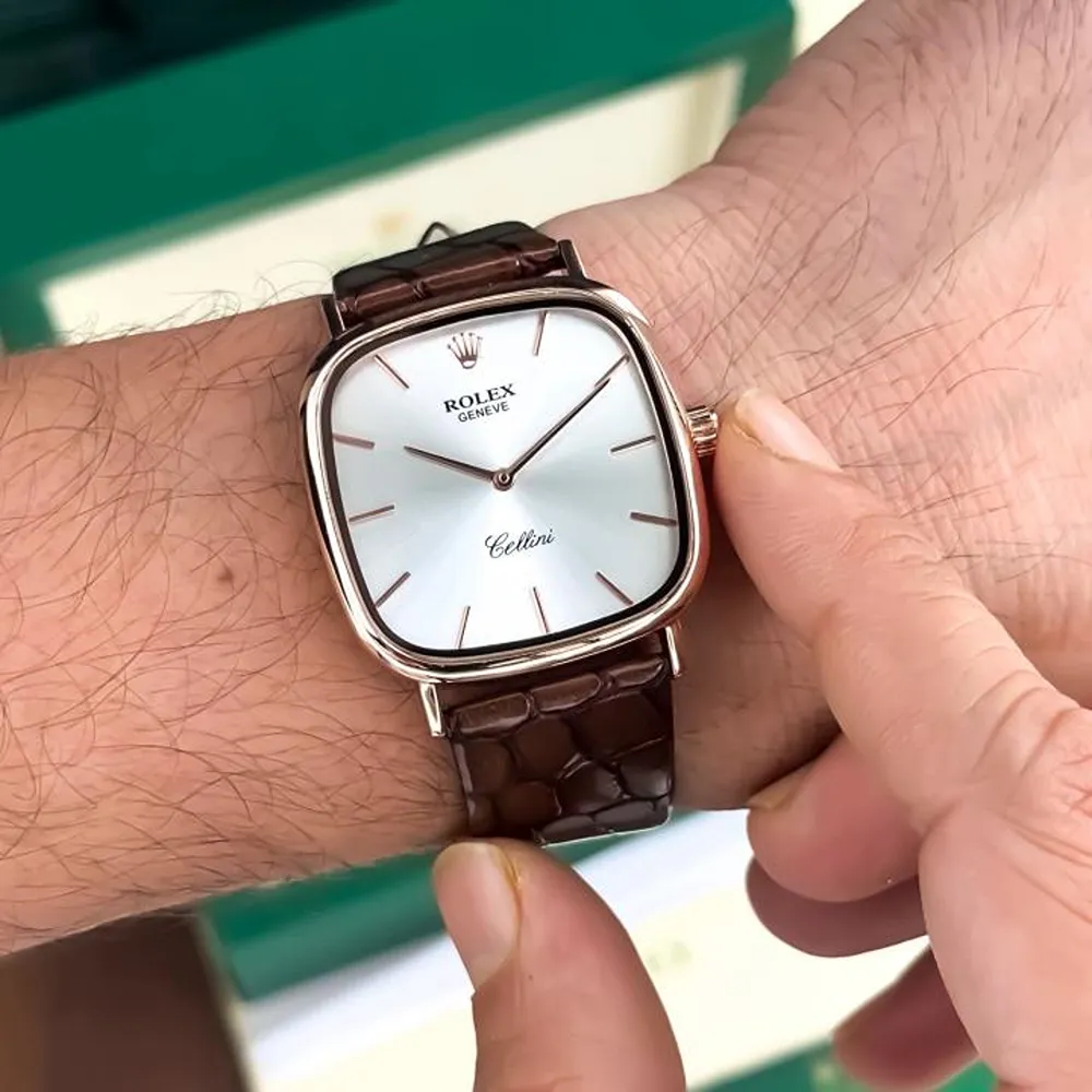 Rolex Watch Rose White For Men (BOT1669)