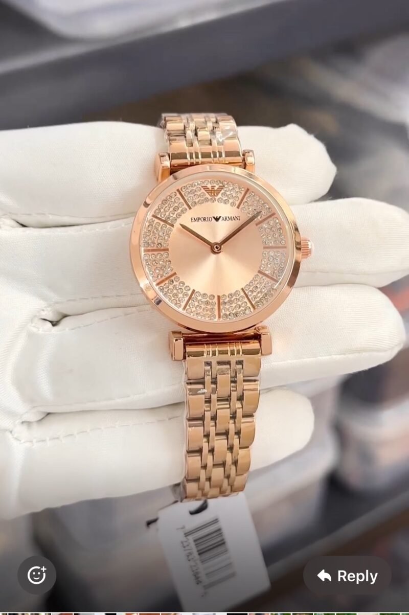 Armani Rose gold diamond