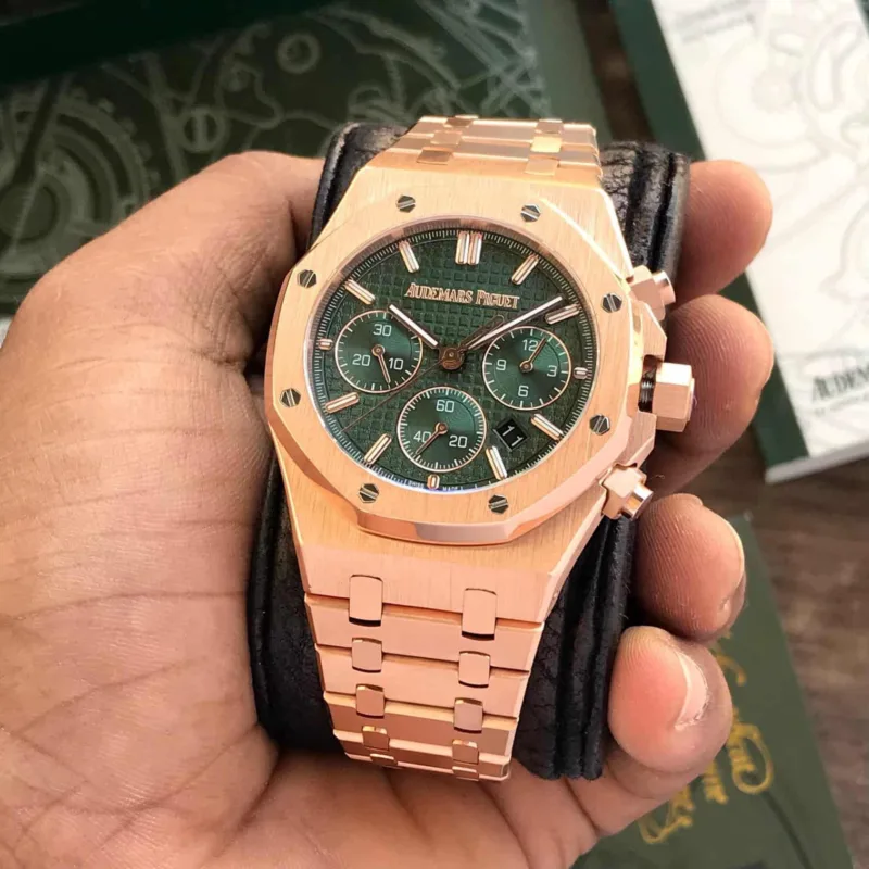 AUDEMARS PIGUET ROYAL OAK ROSEGOLD GREEN DIAL