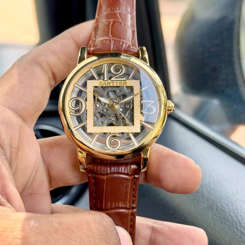 Cartier Tourbillon Back Open Automatic