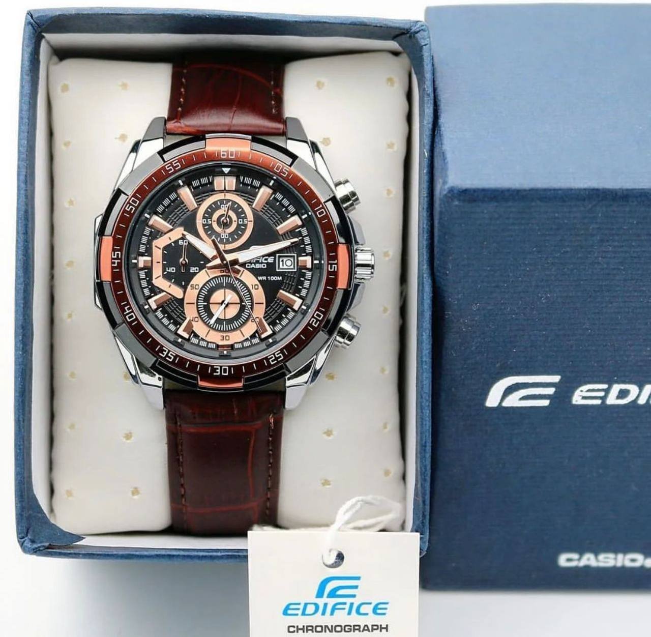 Edifice Casio EFR-539 chronograph working