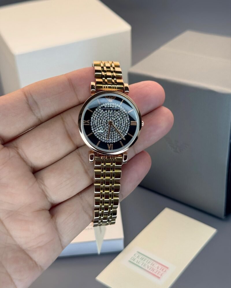 EMPORIO ARMANI AR 7A ROSEGOLD BELT