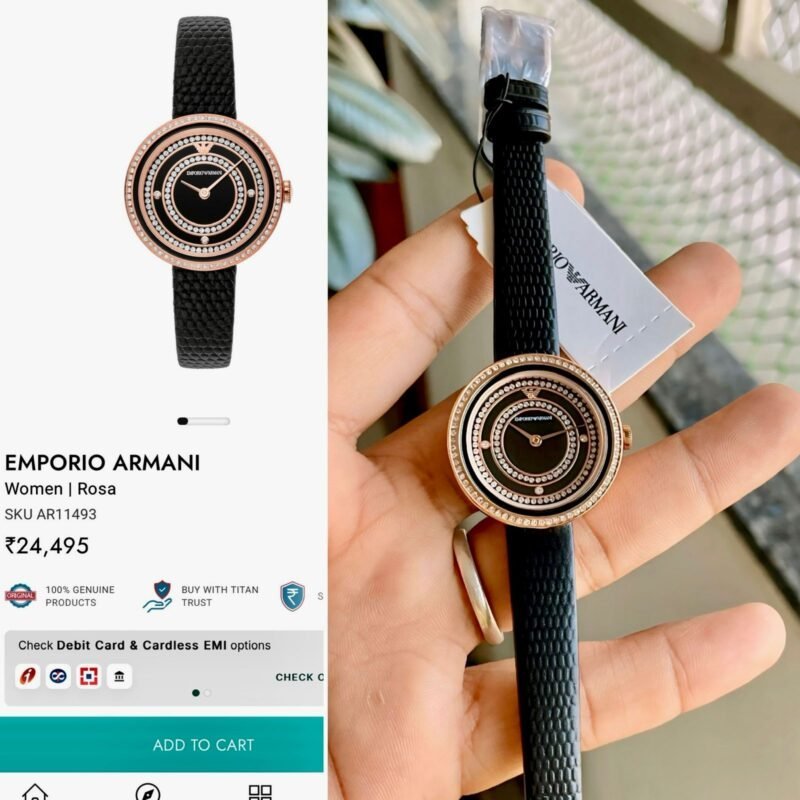 EMPORIO ARMANI QUARTZ BLACK