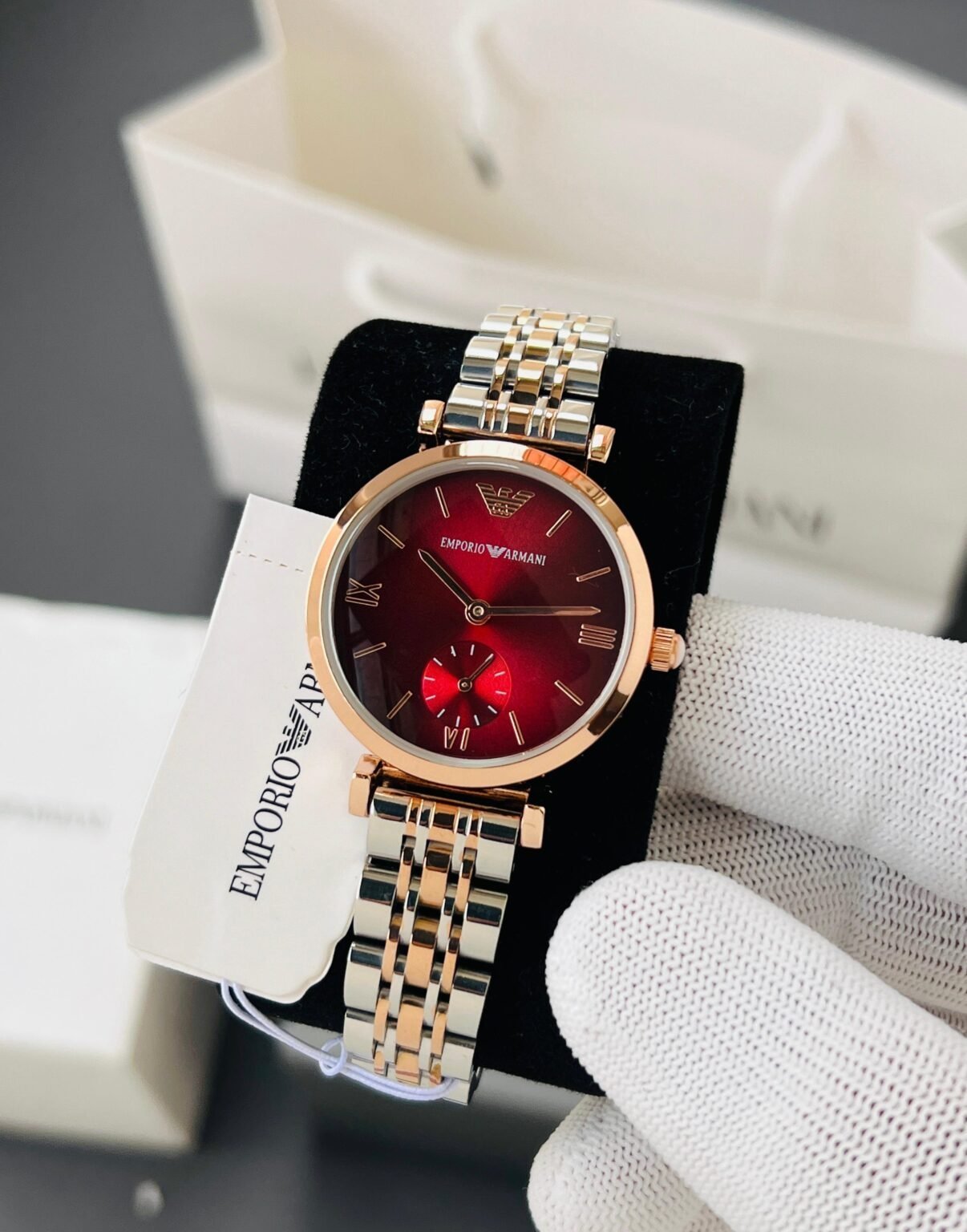 Emporio Armani Slim Red Dial