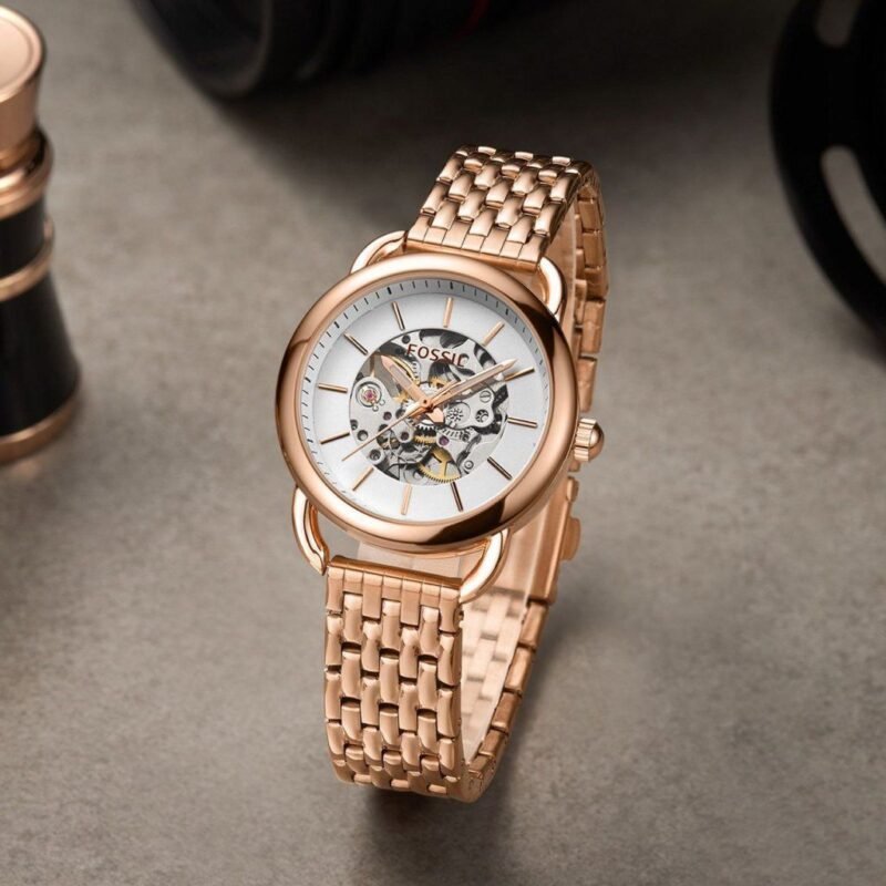 Fossil Analog Rose Gold
