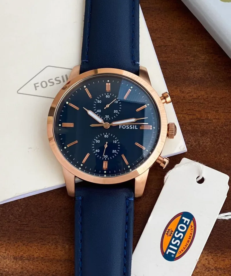 FOSSIL BLUE SATIN DIAL 7AAA PREMIUM