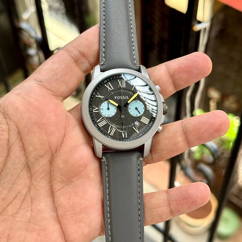 FOSSIL FS51831 GREY LEATHER CHRONOGRAPH