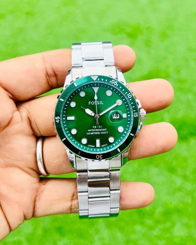 FOSSIL FS5670 FB-01 ANALOGUE GREEN DIAL