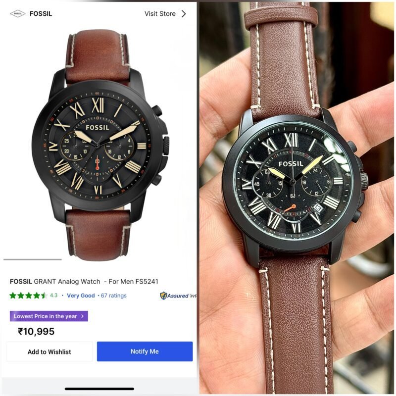 FOSSIL GRANT FS5241 CLASSIC BLACK DIAL