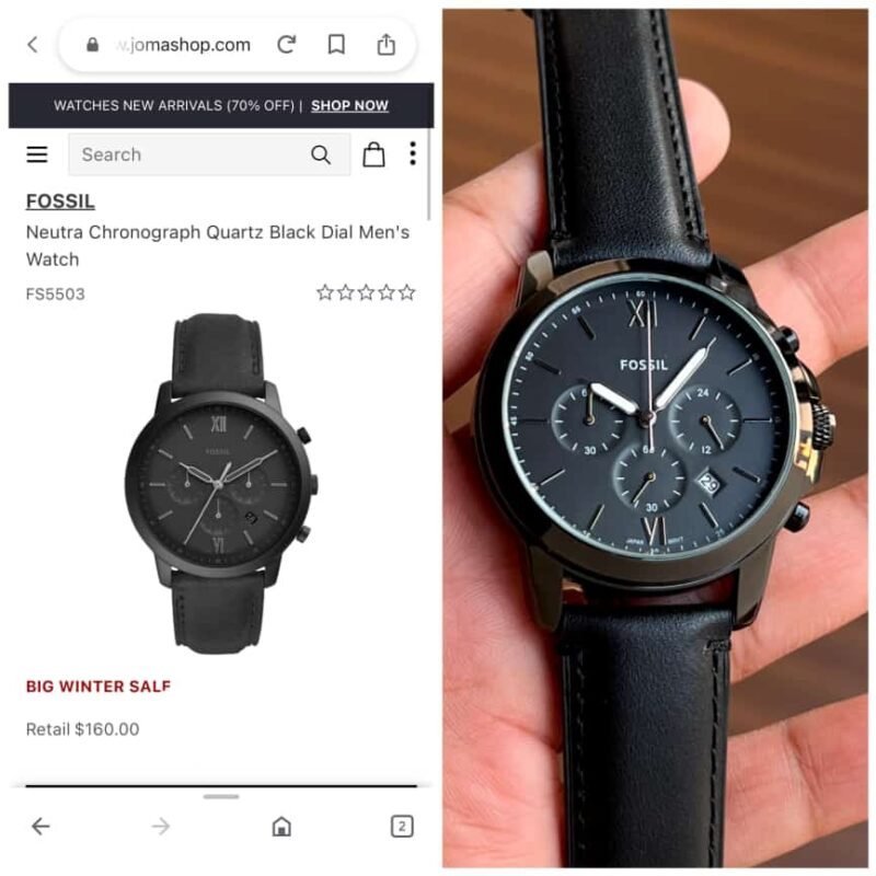Fossil NEUTRA Black