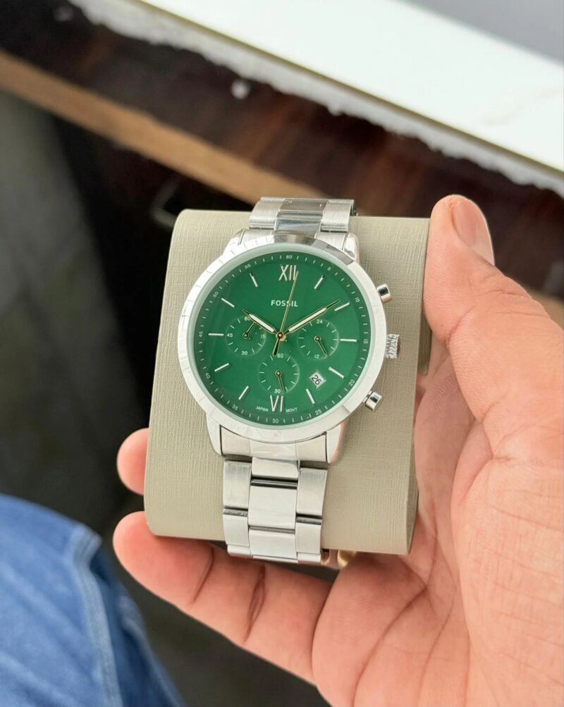 FOSSIL SLIM NEUTRA CHRONOGRAPH GREEN DIAL
