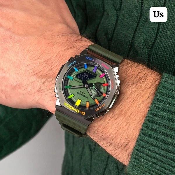 G-Shock CasiOak Green Freak Rainbow