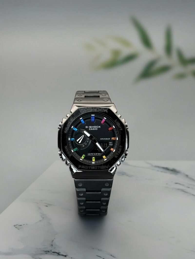G shock Gm 2100D Black Rainbow