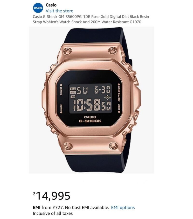 G shock Rose gold Digital Gm
