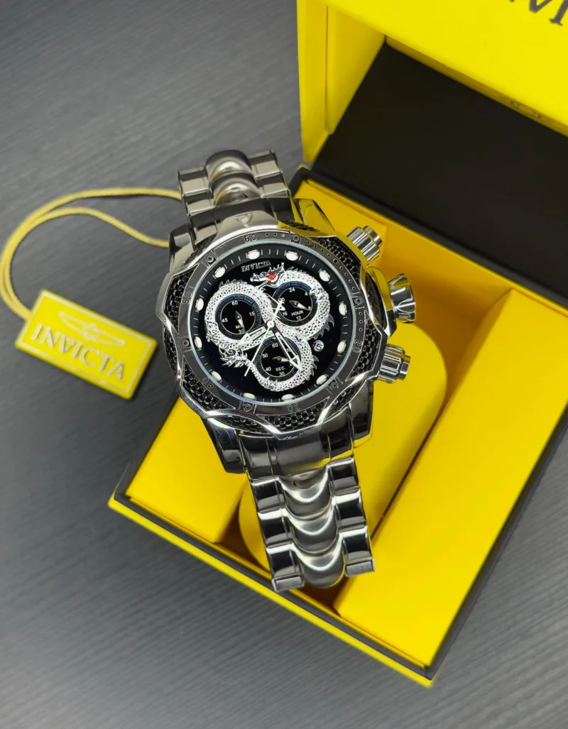 INVICTA VENOM DRAGON CHRONOGRAPH SILVER DIAL