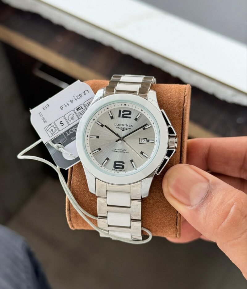 LONGINES CONQUSET WHITE DAIL PREMIUM
