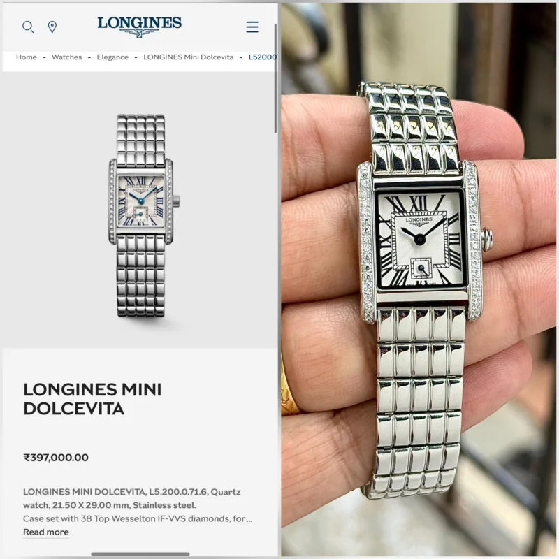 LONGINES MINI DOLCEVITA QUARTZ MOVEMENT