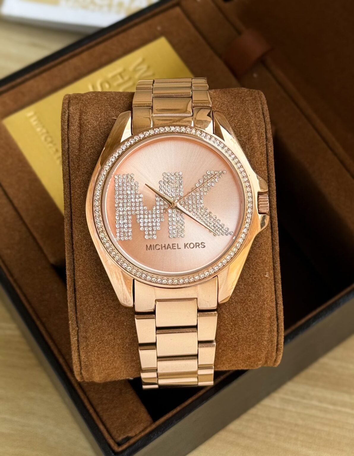 Michael Kors Gleaming Stone Set Bezel