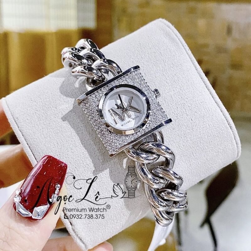 Michael Kors Lennox crystals silver