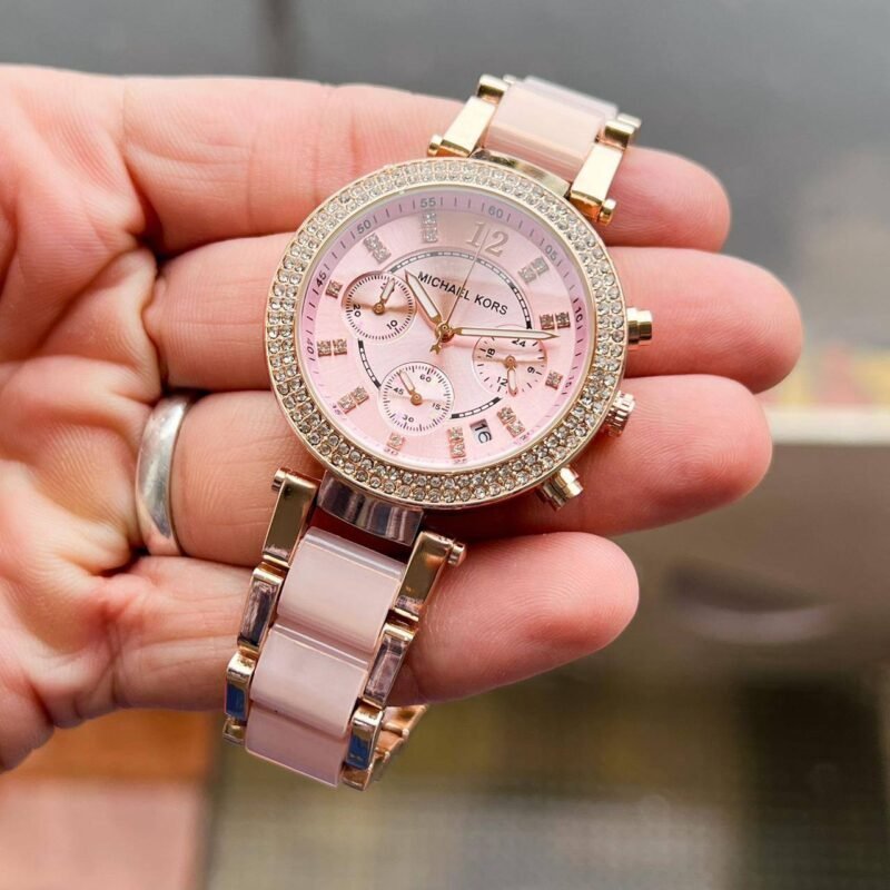 Michael Kors Parker Crystal Rose Gold